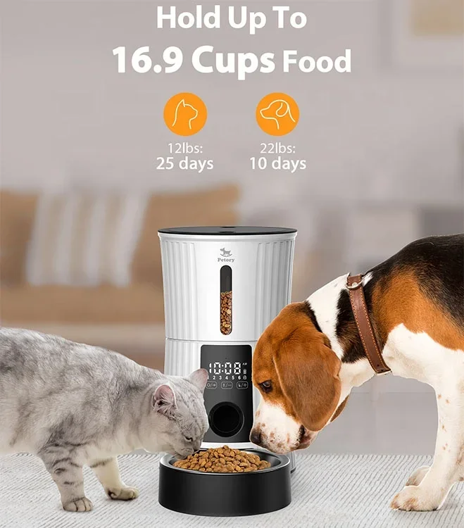 Hot Sale 4L Smart Food Dispenser Microchip Stainless Steel Bowls Timed Automatic Pet Feeder For Cat Dog Slow Feeder Voice Record