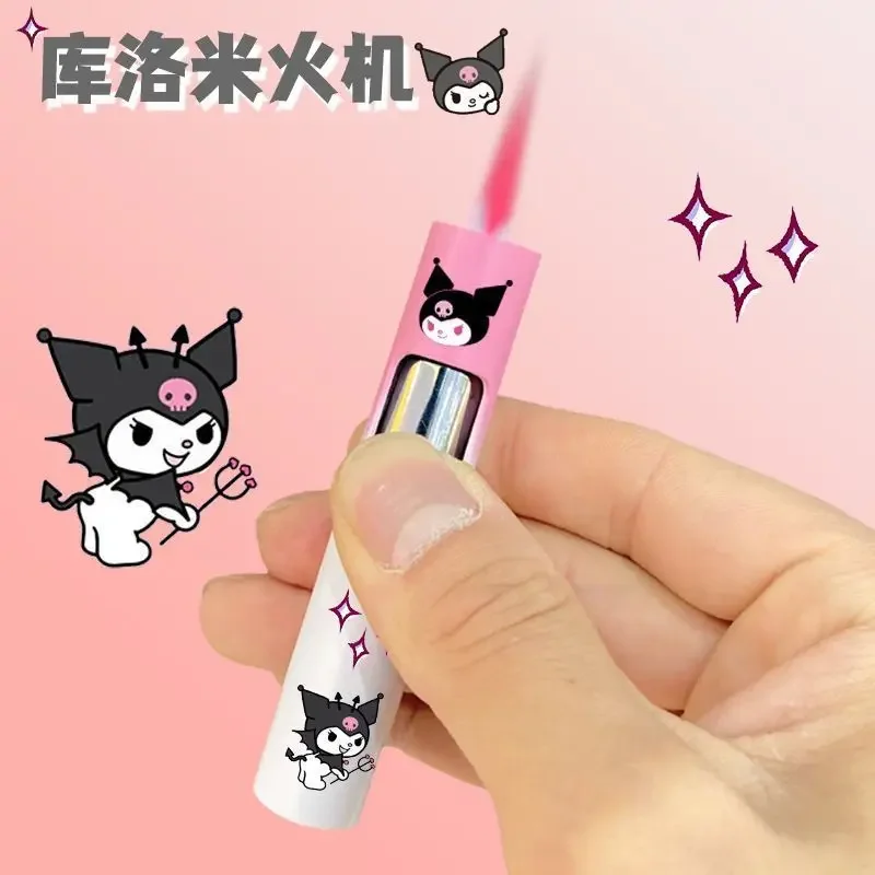 

Kuromi Pompom Purin Cinnamoroll Hello kitty My melody gives a sweet and cute cartoon inflatable cigarette lighter to a friend