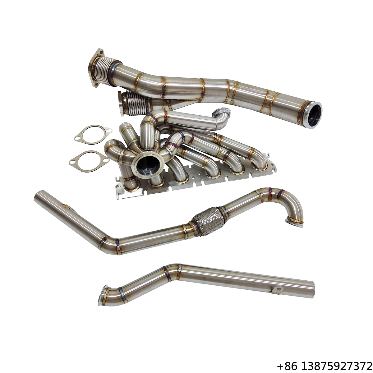 

Ecnal for S58 G80 G82 M3 M4 G87 M2 V-band Interface 3mm Thick SS304 High Horsepower Essential Manifold Kit