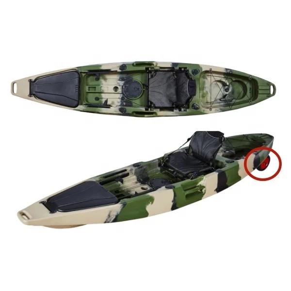 LSF New Arrival 12FT  Kayak Boat  for Sea One Person One Seating with Accessory Paddle  Chair