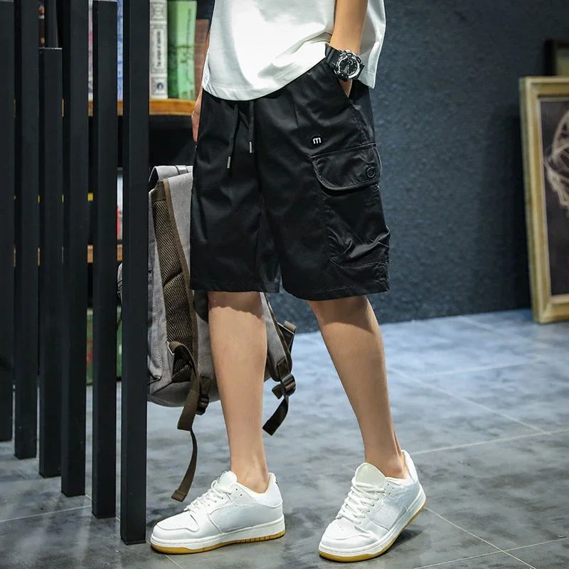 Bermuda Short Pants For Men Half Green With Draw String Mens Cargo Shorts Trend Popular Heavy Whate Luxury Jorts Jogger Summer