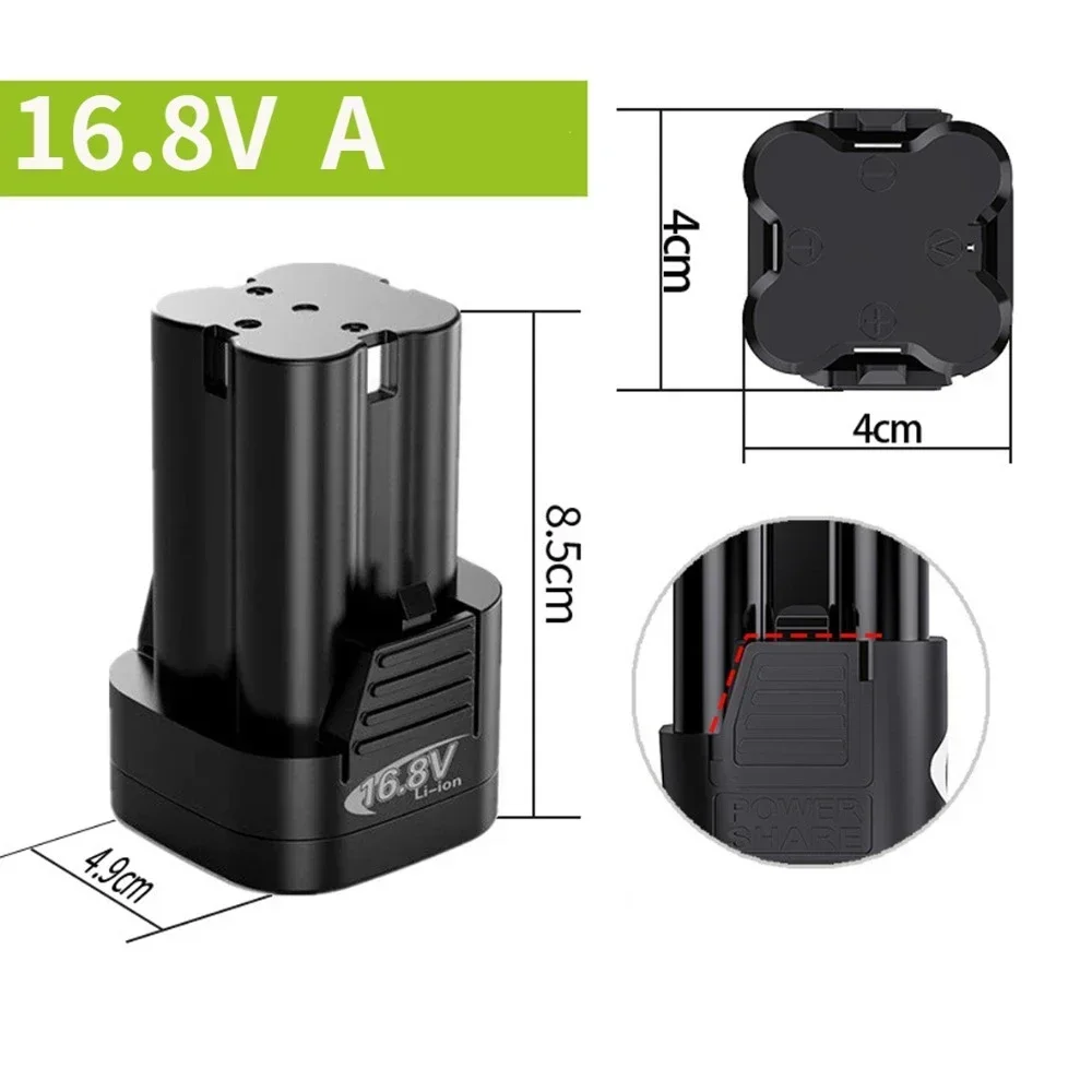 New 16.8V 12800mAh Universal Rechargeable Lithium Battery For Power Tools Electric Screwdriver Electric Drill Li-ion Battery