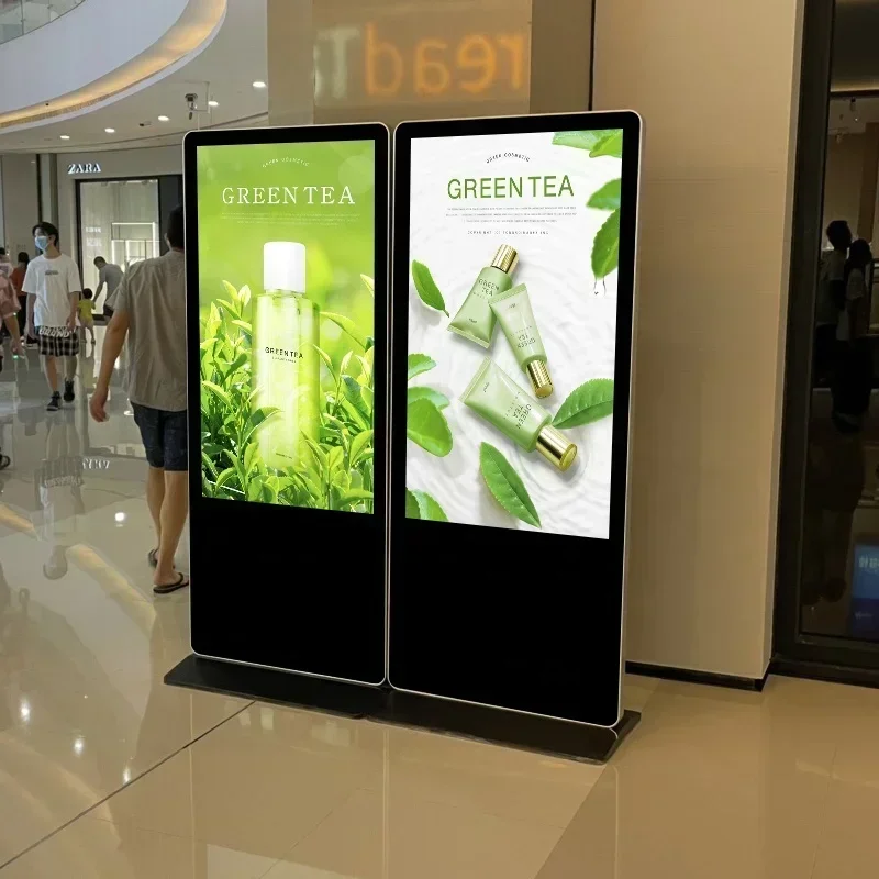 

55 Inch Indoor/Outdoor LED Screen LCD Advertising Screen Kiosk Digital Signage and Displays Totem 100/85/75/65/43 Customize