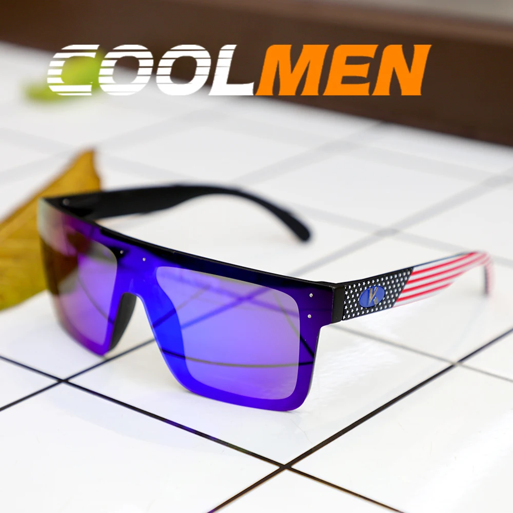 

COOLMEN Classic Vintage Fashion Square Sunglasses UV400 Fashion Luxury Brand Men Women Fishing Driving Eyewear Designer Sun Glas