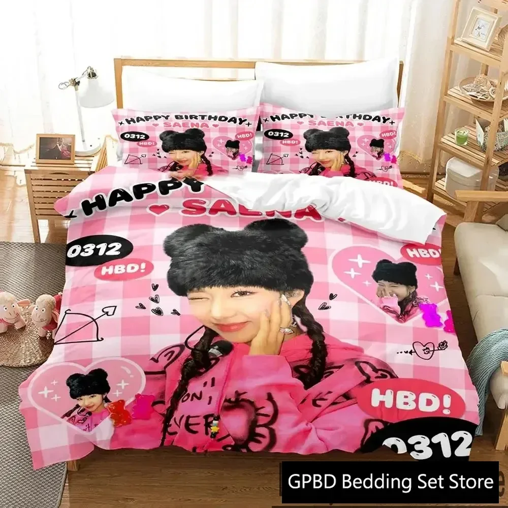 KPOP FIFTY FIFTY Merch Cupid Album Bedding Set Boys Girls Twin Queen King Size Duvet Cover Pillowcase Bed boys Adult