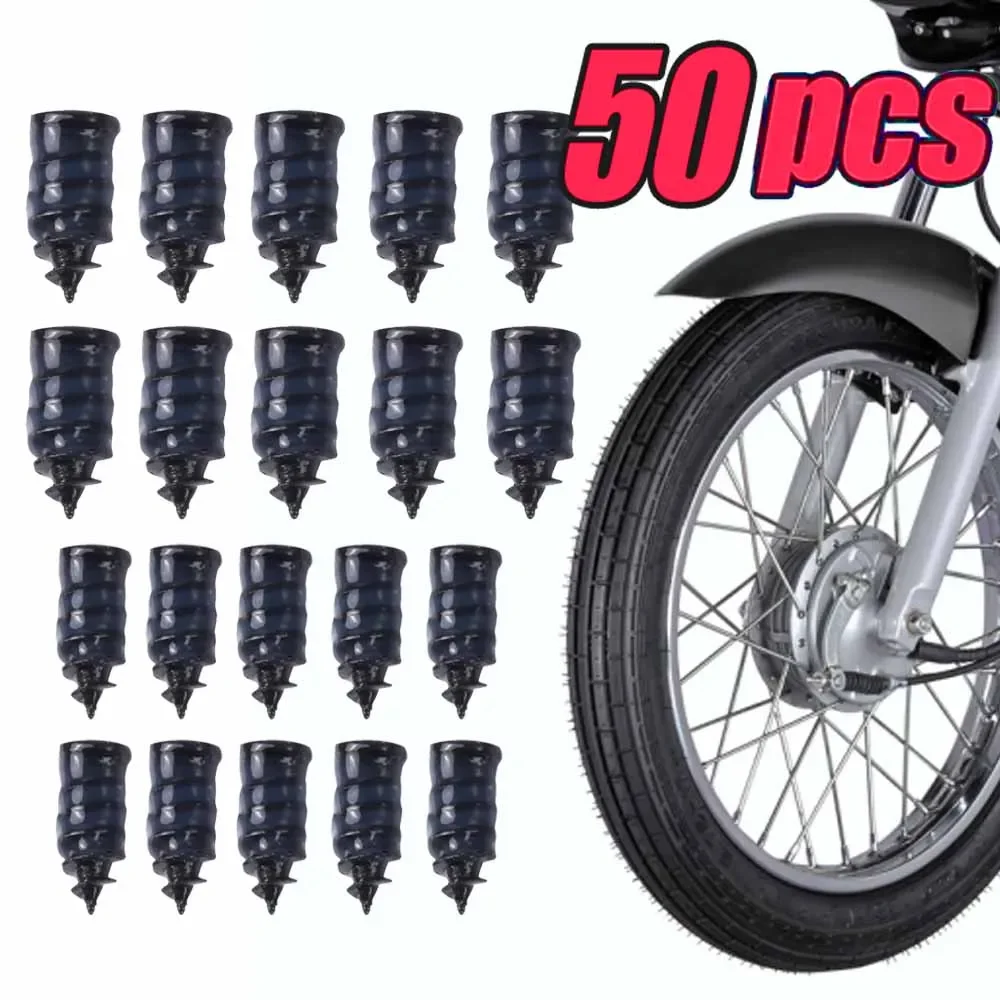 50/40/30/20/10 Stück Auto Motorrad Vakuum-Reifenreparaturnägel LKW Roller Fahrrad Reifenpannen-Reparaturwerkzeuge für Schlauchlose Reifen