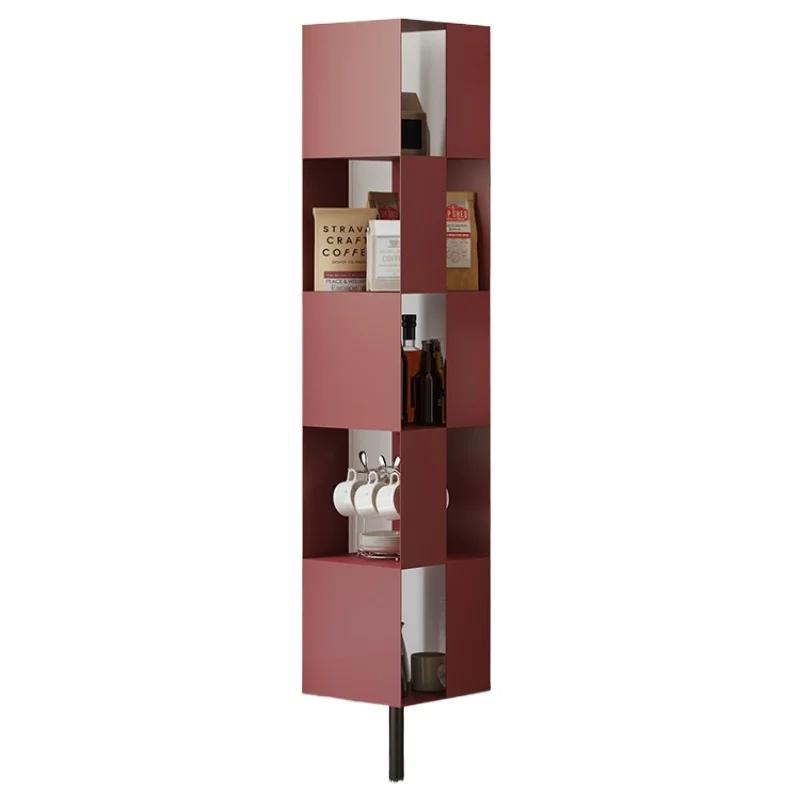 Living room corner bookshelf, floor storage bookcase, magazine student home simple bookshelf