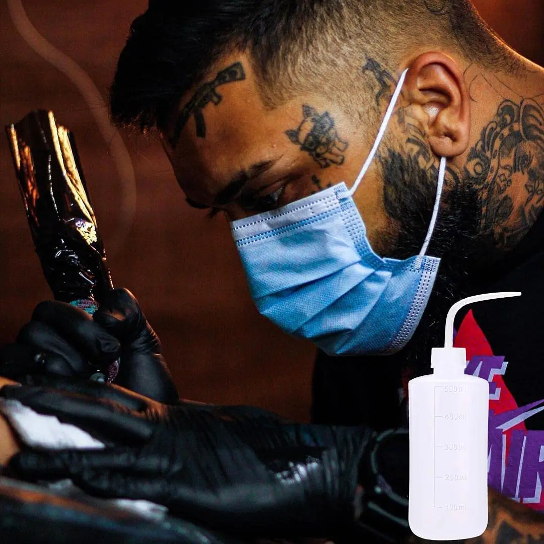 250/500ml Tattoo Spray Bottle Plastic Safety Wash Bottles Lab Tattoo Squeeze Bottle Tattoo Accessories Microblading Supplies