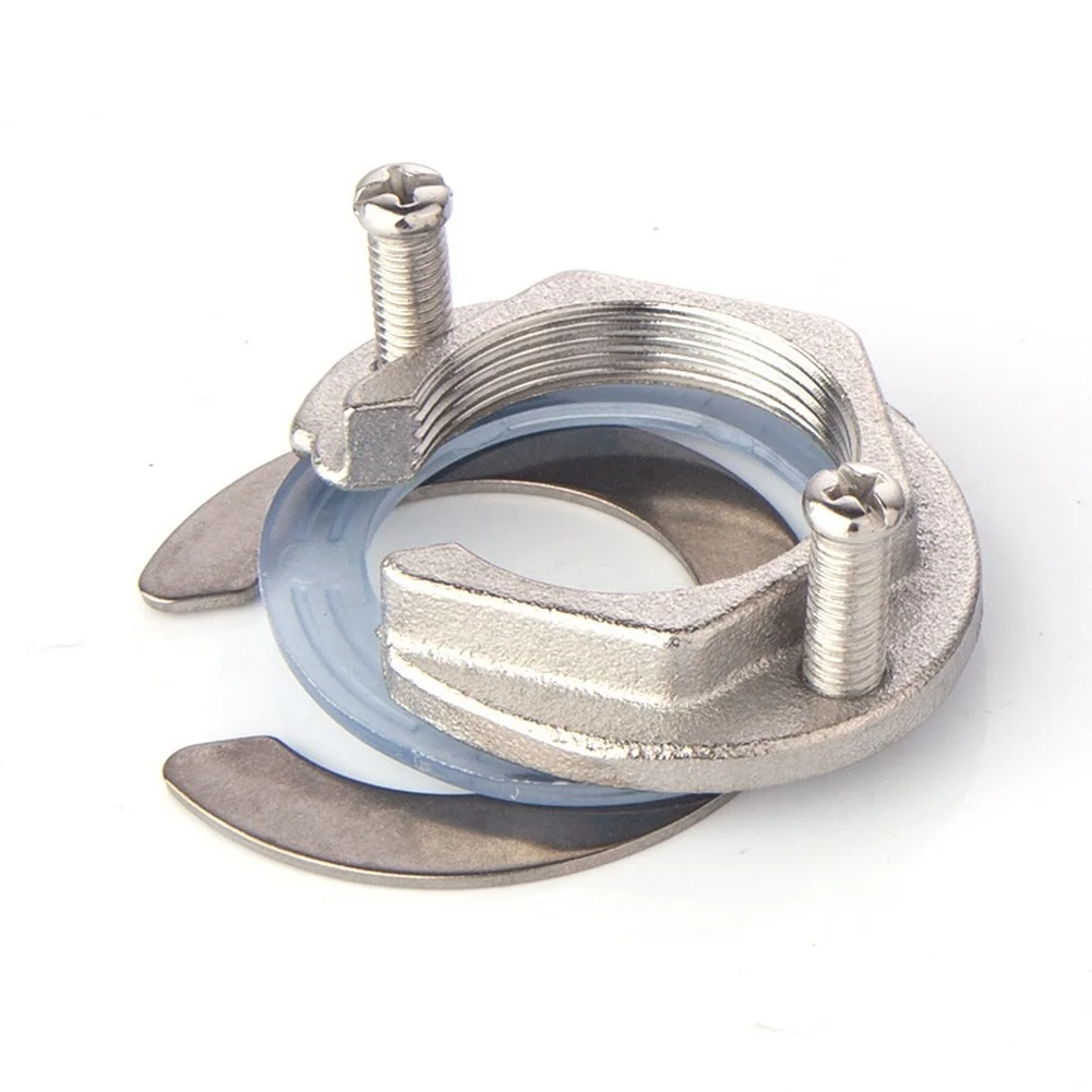 For Kitchen Faucet Mounting Nut Copper and Stainless Steel Build with Rubber Seal Washer Dimensions 5x3.2x1.5cm
