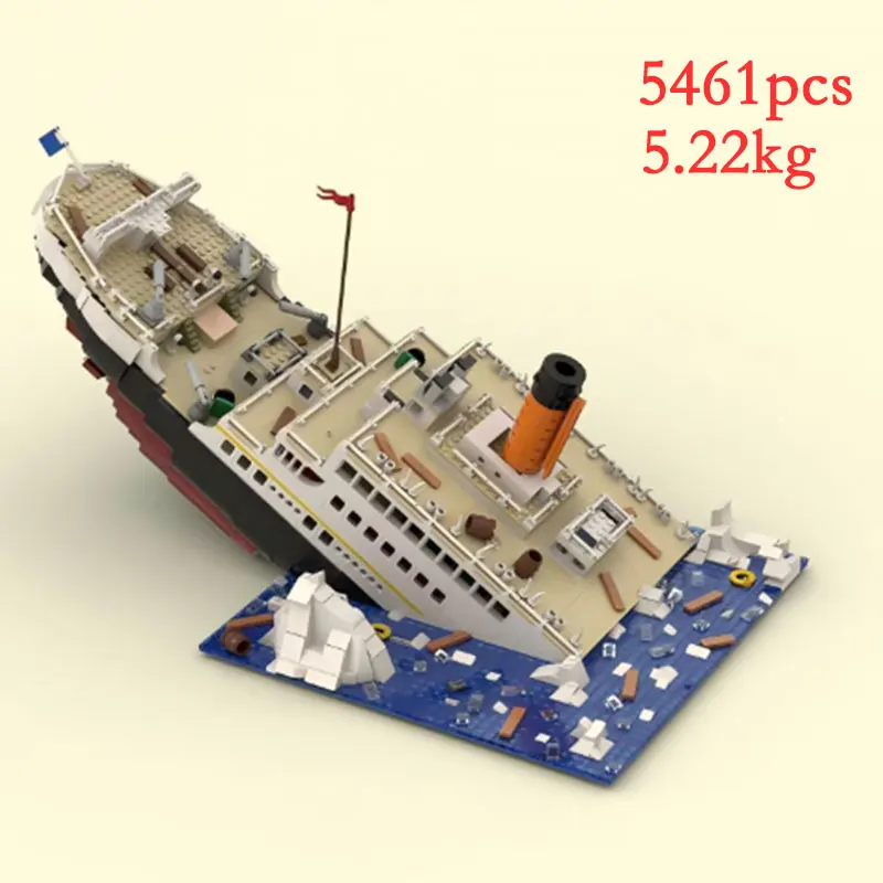 Spot MOC-110478 Small Particle Assembled Building Blocks DIY Ship Education Creative Puzzle Toy Model Ornament