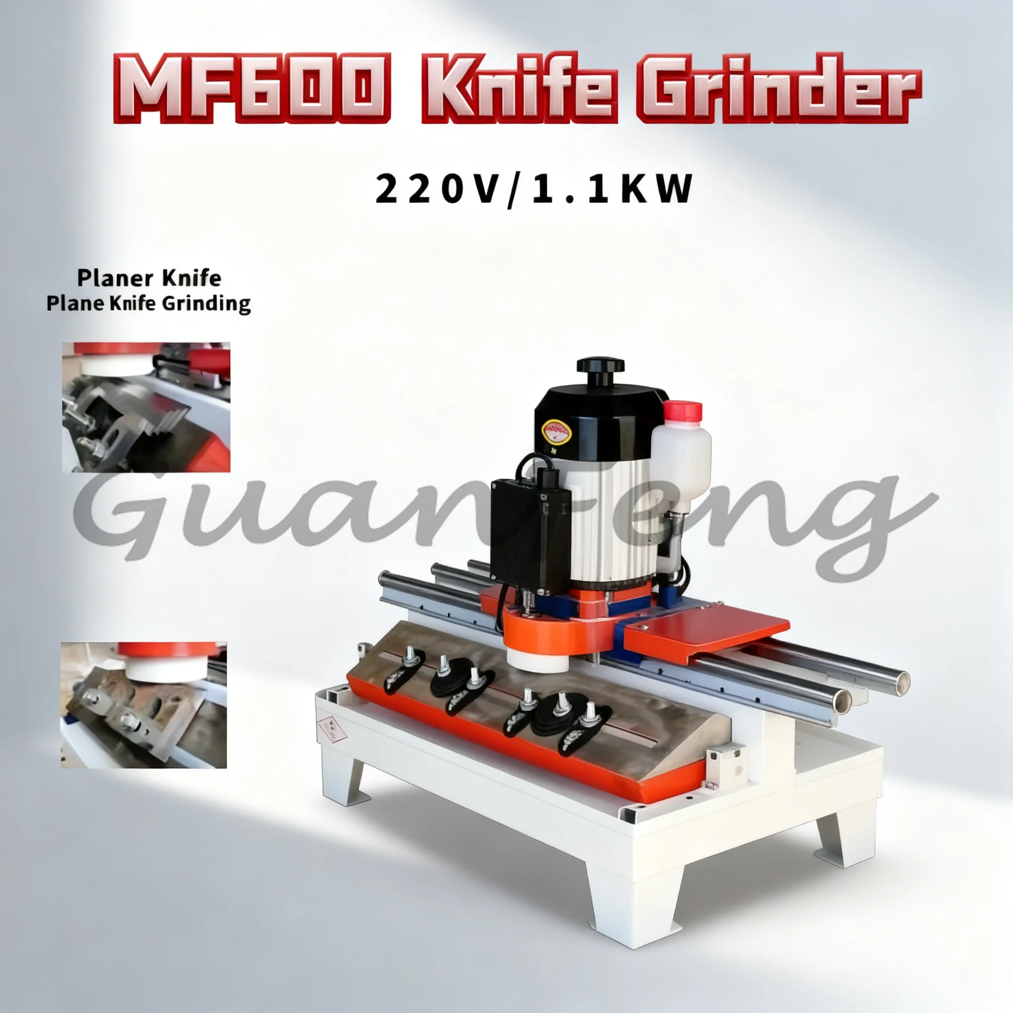 MF600 Woodworking Planer Blade Grinder, High Precision Linear Electric Sharpening Machine
