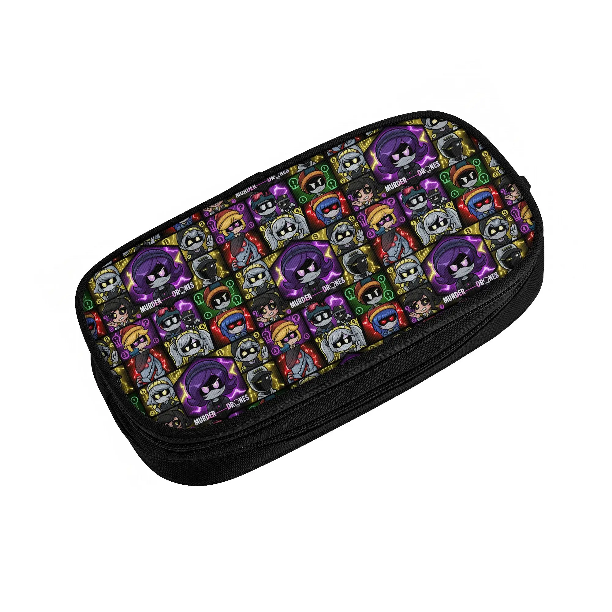 Murder Drones Horror Comedy  Cute Pencil Case Boy Girl Large Capacity Anime Movies Game  Pencil Box School Supplies