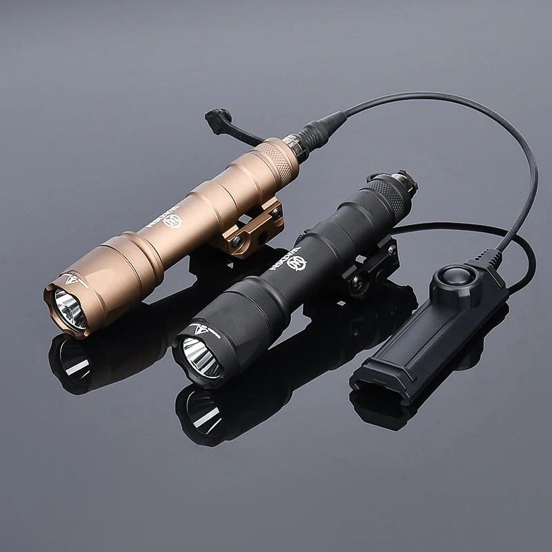 Airsoft Wadsn M600C Scout Flashlight M600U M600B M300A M300C M300B Tactical Hunting Spotlight With Dual Function Pressure Switch