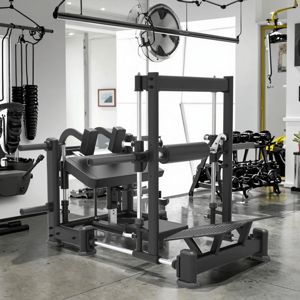 Plate Loaded Hip Training Fitness Equipment Adjustable 3D Glute Drive Hip Thrust Machine Multi Hip Trainer