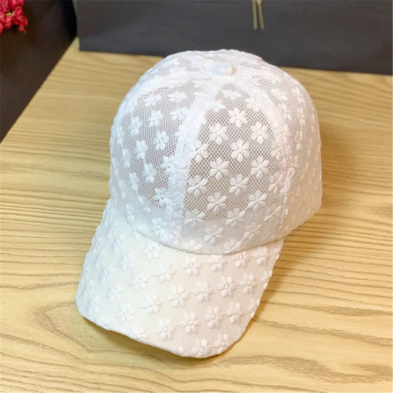 Cap for Women Summer Baseball Cap For Men Women Hollow Hat Breathable Snapback Cap кепка для девочки кепка женская