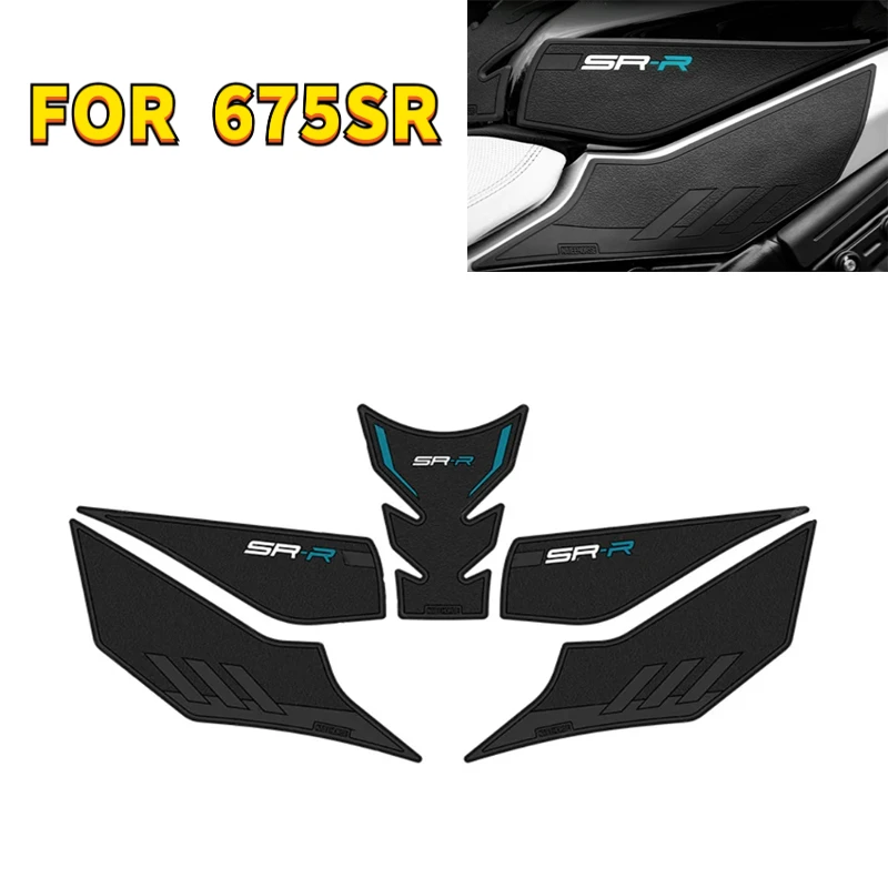 

Для CFMOTO 675SR 675 SS SR 675 SR-S наклейки для защиты тела 675SR-R CFMoto аксессуары мотоциклетная накладка на топливный бак наколенник наклейка