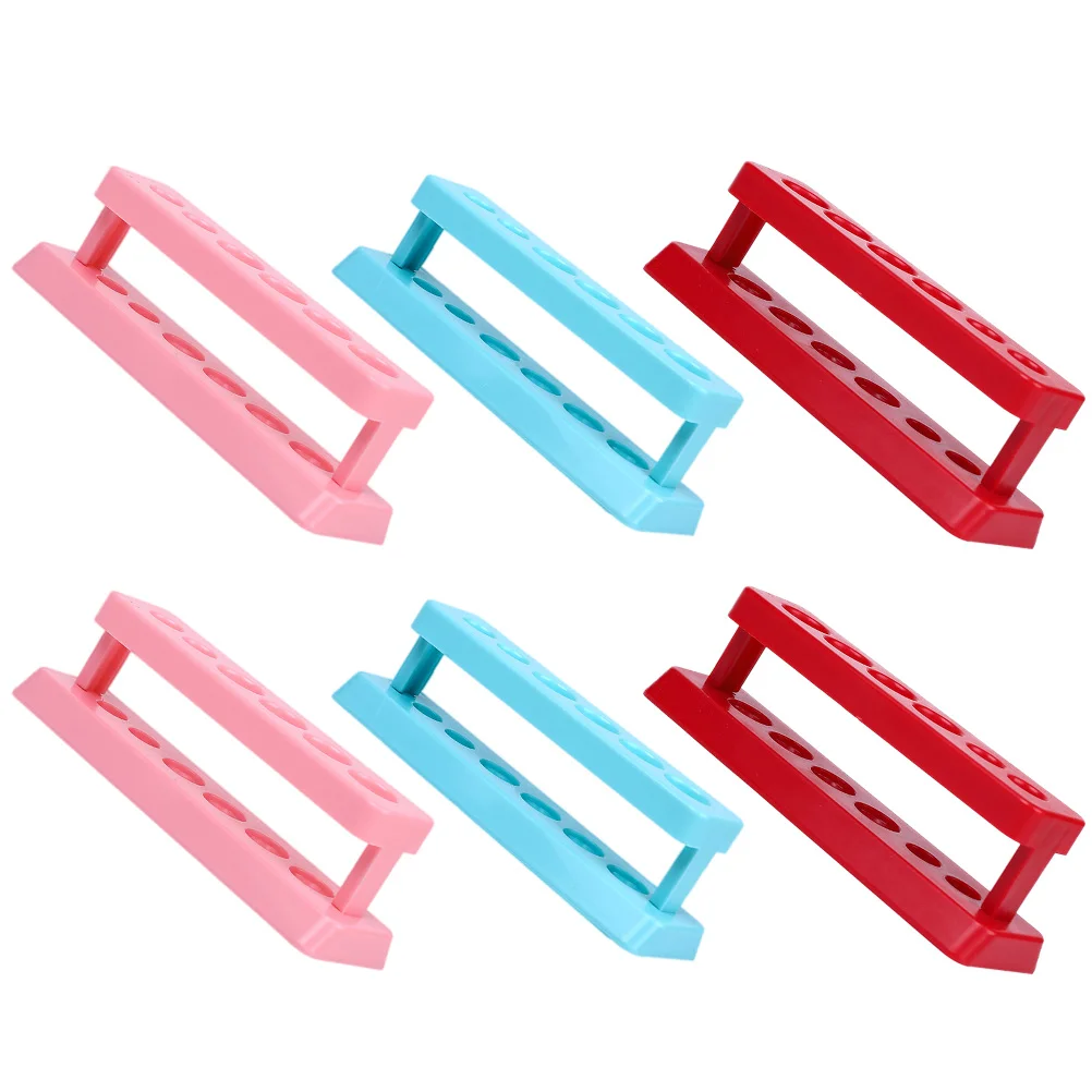 

6Pcs High Quality Plastic Test Tube Stands Organizer for Lab Research Teaching Test Tube Rack Laboratory Supplies