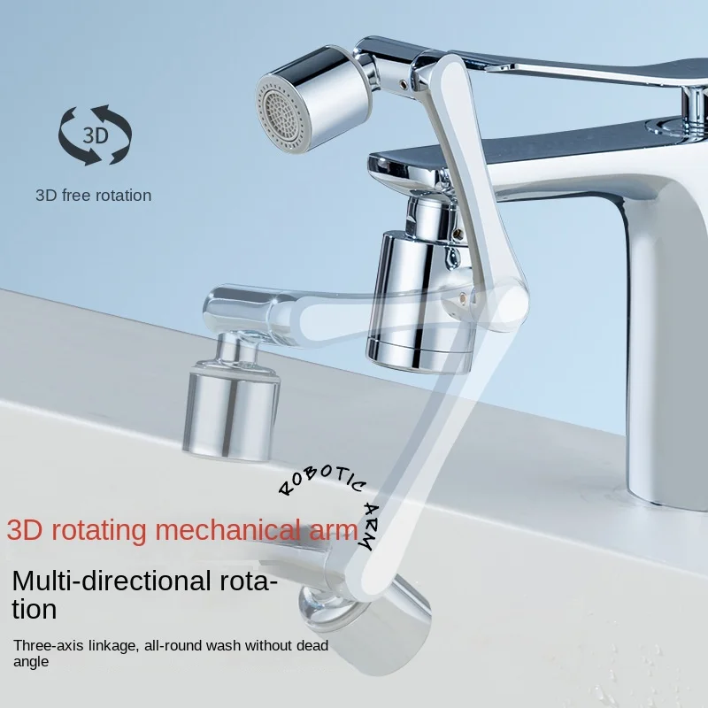 Waterzuivering Mechanische Arm Universele Kraan Draaibaar Water Outlet Extension Filter Nozzle Waskolf Splash Protector