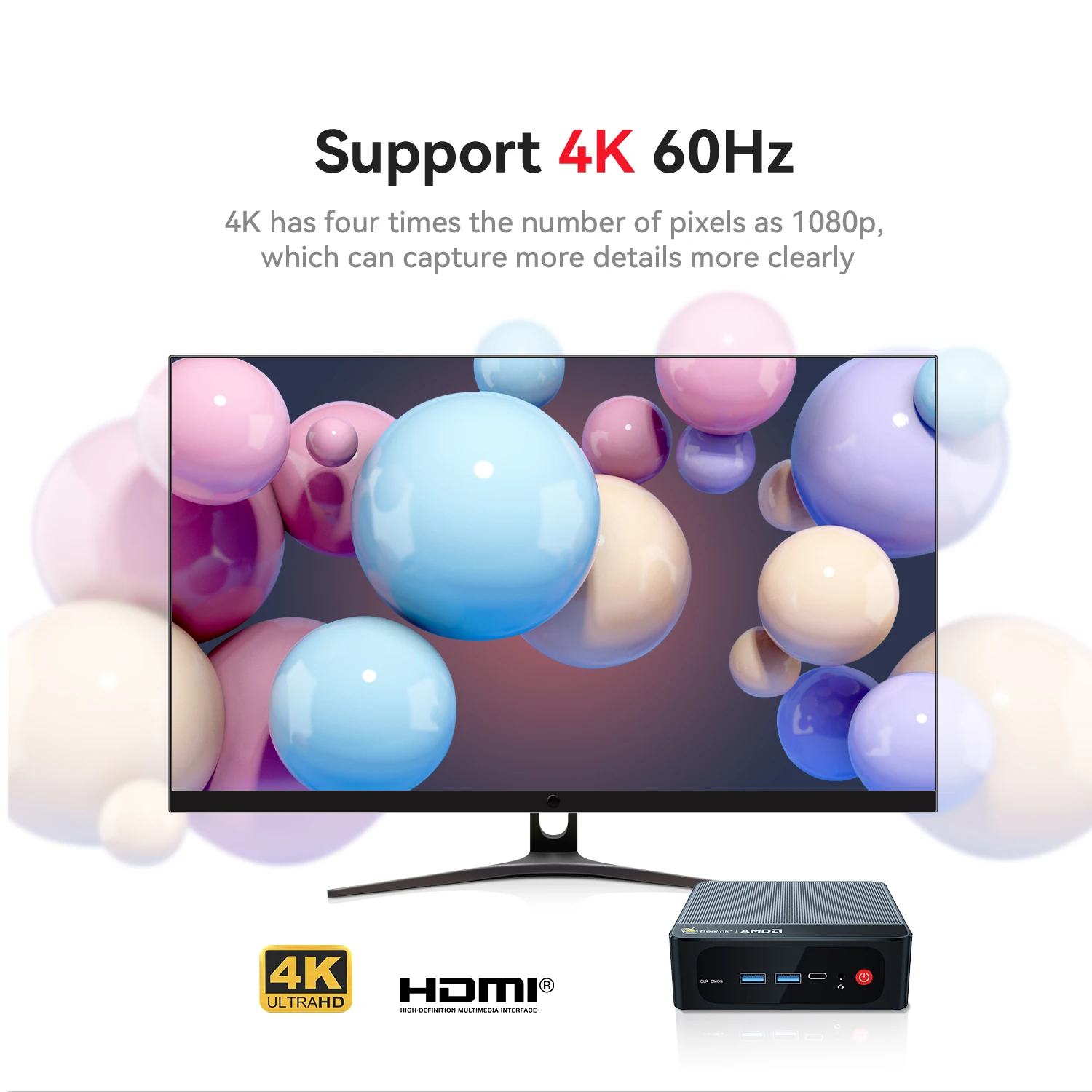 Beelink SER5 PRO 5850U / AMD Ryz 7 / AMD Radeon 2000 MHz W11 PRO