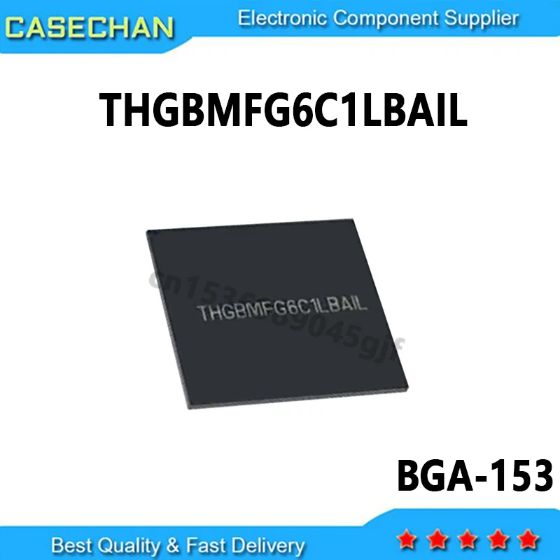 1PCS THGBMFG6C1LBAIL THGBMFG6C1LBA1L 8GB EMMC IC BGA-153