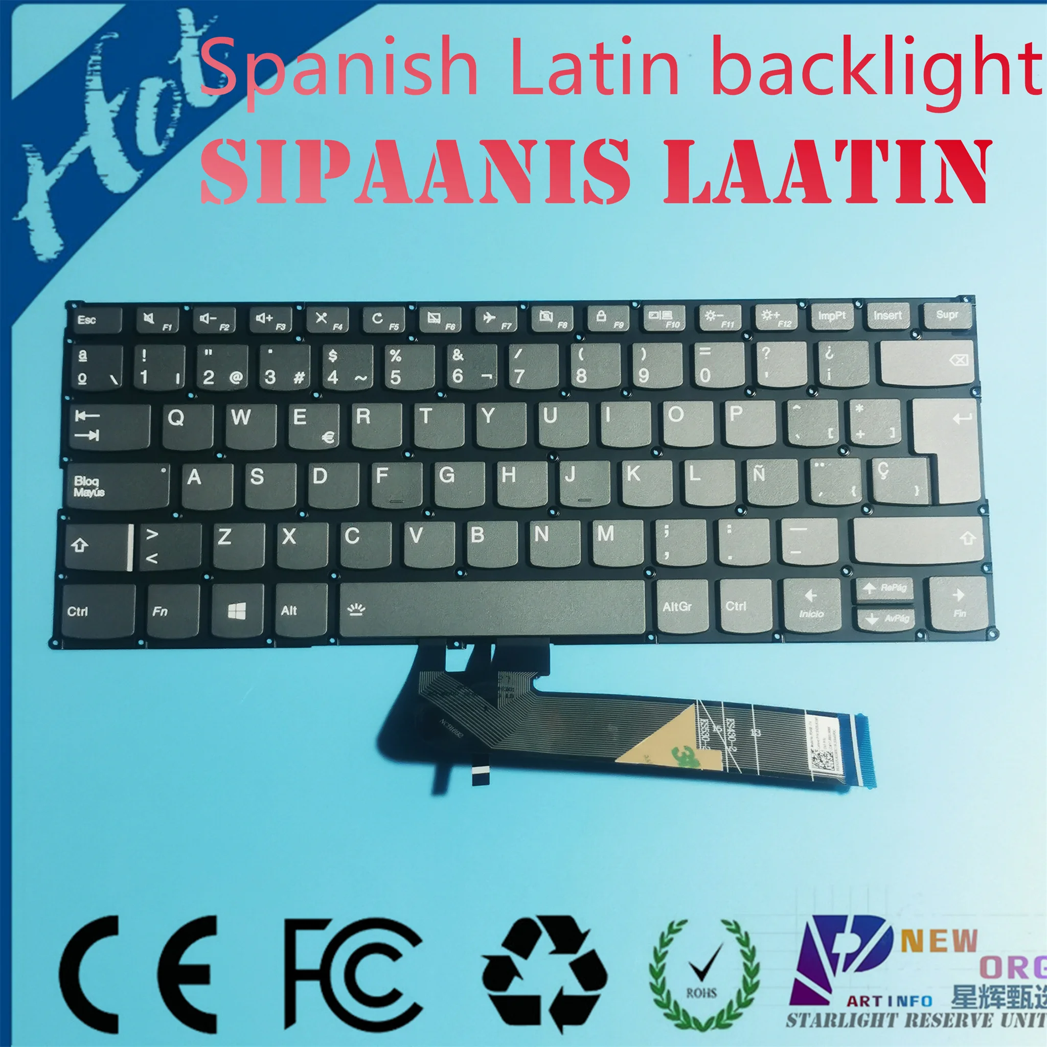 

SP LA Backlit Keyboard for LENOVO YOGA 530-14 730-15 730-13 C340-14 C740-14 FLEX6-14 FLEX14 Air14 Air14IKBR Series laptop GREY