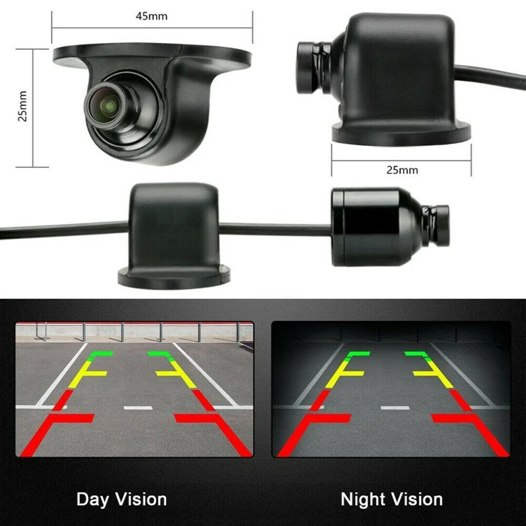 360° Car Rear View Camera 170° Wide Angle Reversing Camera With Parking Line Night Vision High-definition Waterproof 4 pin