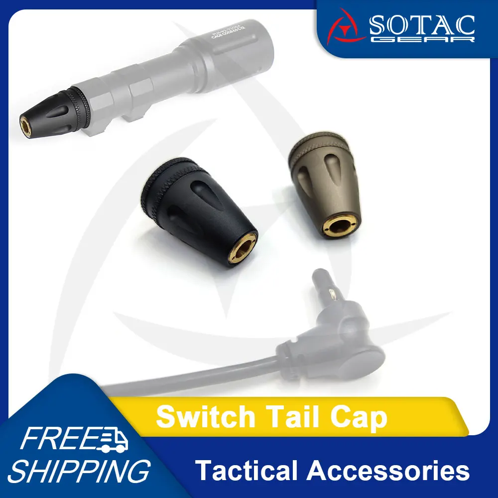 SOTAC GEAR Laser Switch Tail Cap Outdoor Hunting Hot Button Cap Tactical Accessories