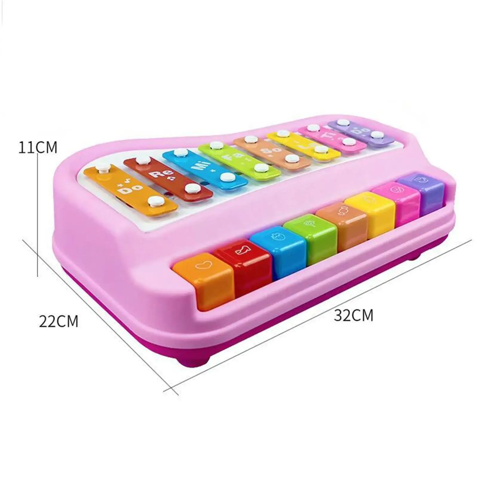 Instruments Toy Musical Learning Toy Percussion Instrument 2 in 1 Musical Instrument Toy Xylophone Toy for Girls Boys Gifts