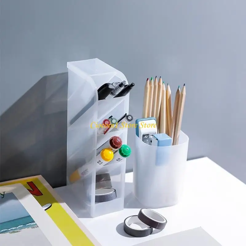 A3PC Creative Multi-purpose Student Pen Holder Desktop Stationery Holde
