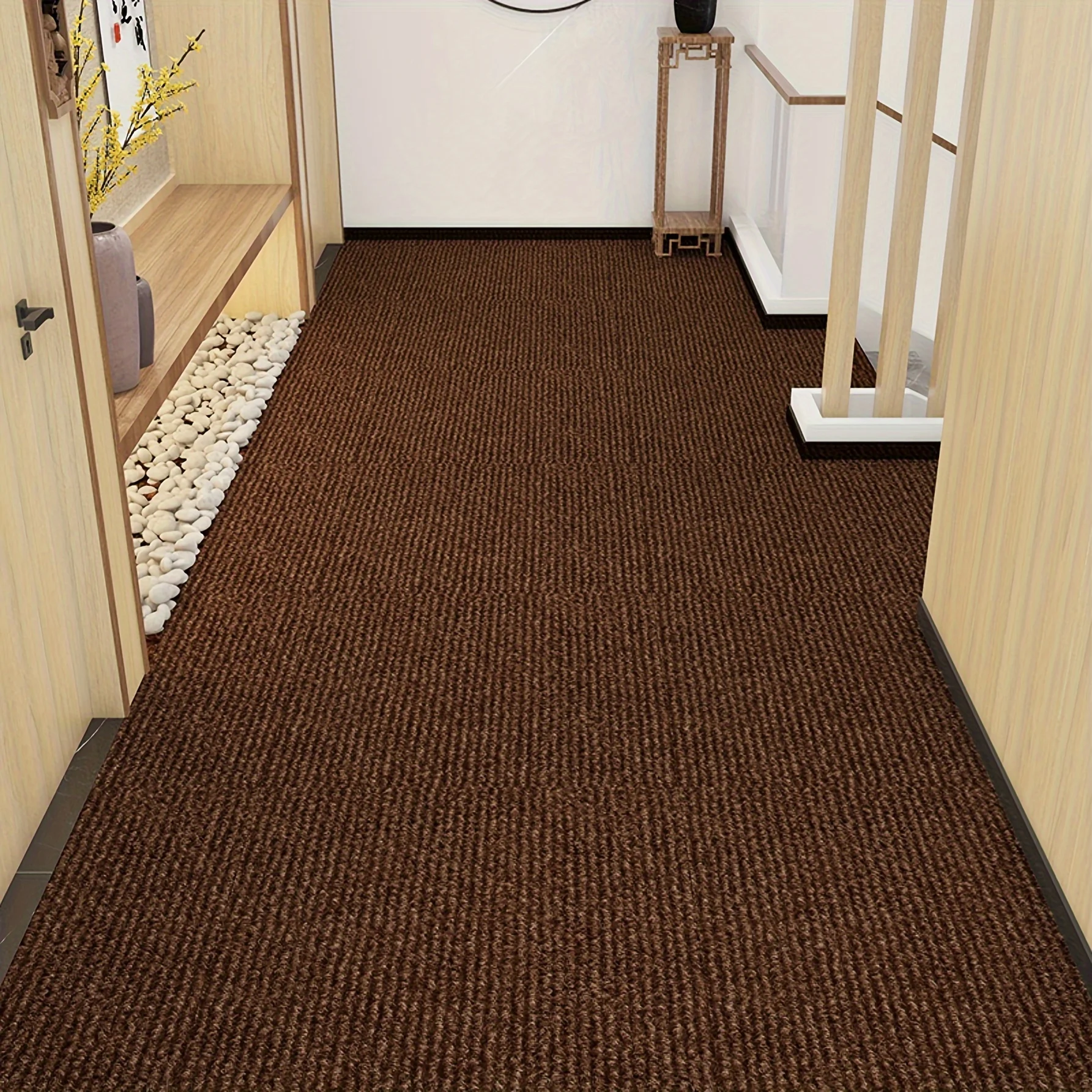 1 Rolle selbstklebender Teppich, selbstklebende Mattenrolle, für den Heimgebrauch, gewerbliche Nutzung, Badezimmer, Fußmatten, Treppenmatten und Haustiermatten – Detail 24