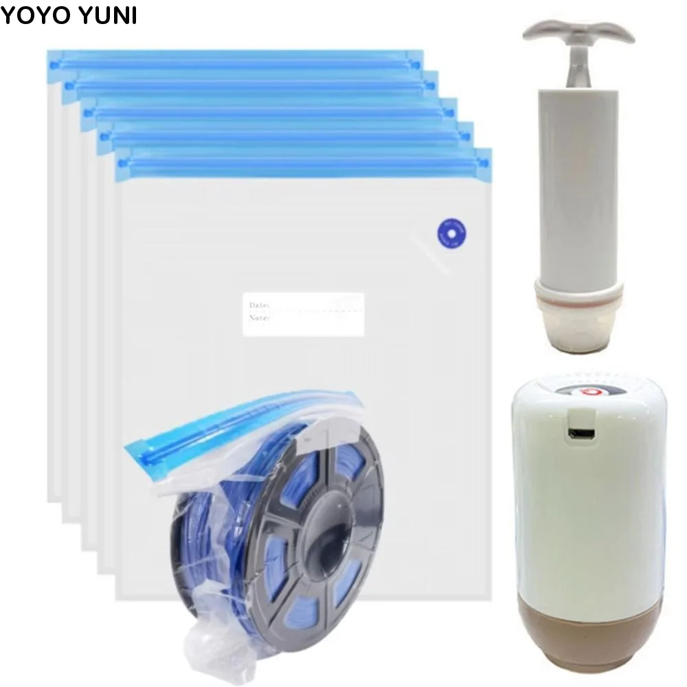Sealed 3D Printer Filament Storage Bag Moisture-Resistant Dustproof Filament Vacuum Bag Kit Universal Humidity Resistant