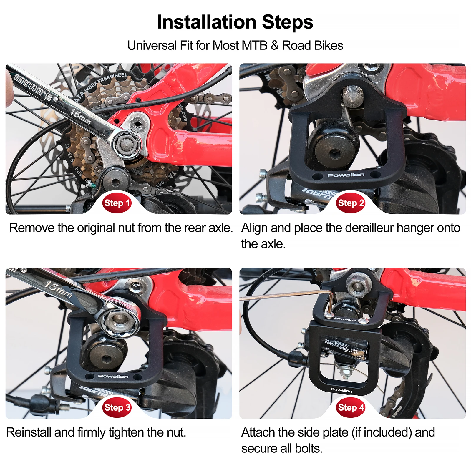 Bicycle Rear Derailleur Protector, MTB Mountain Road Folding Electric Bike Chain Gear Guard Cover Bike Accessories Aluminum - view 4
