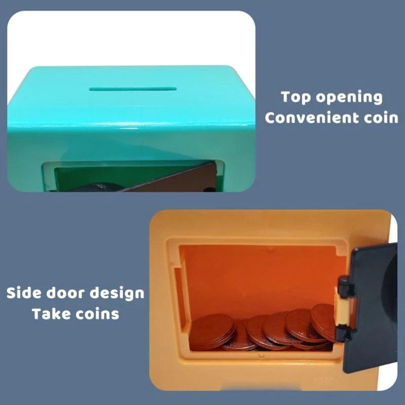 1PC Mini Money Boxes Combination Lock Change Coin Saving Banknote Cash Piggy Deposit Safe Box Storage for Case Gift Code