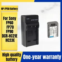 NP-FP50 Camera Battery, Charger, For Sony FP60 FP70 FP90 DCR-HC21E HC23E High Quality Battery 7.4V 1000mAh