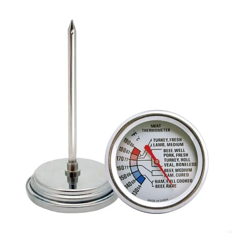 E28F Stainless Thermometer Temperature Detector Meter Dial Oven Thermometer for BBQ Cooking Food Processing High Accuracy