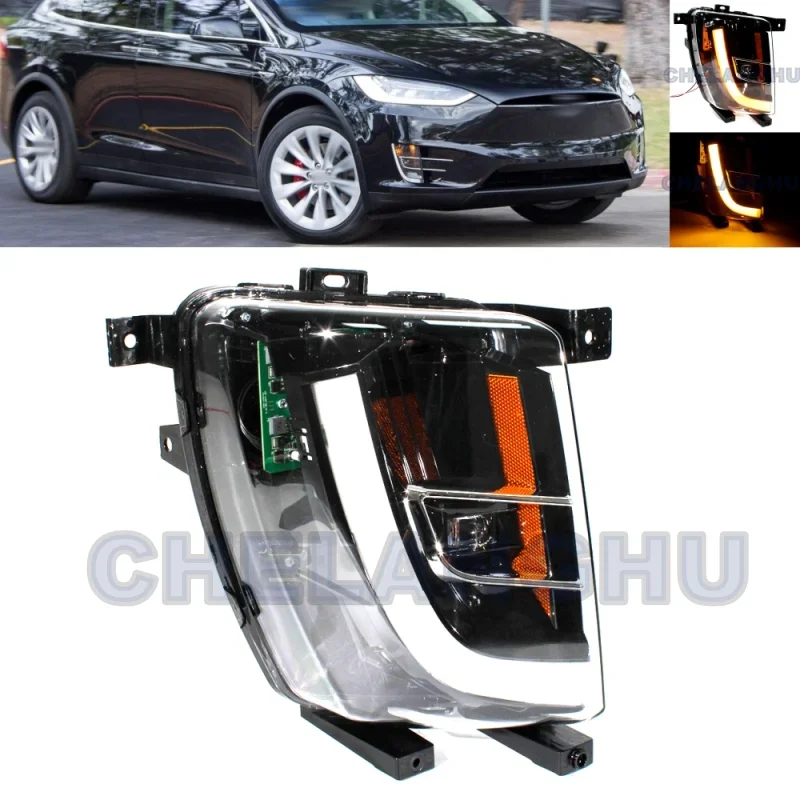 

LED Car Light For Tesla Model X 2016 2017 2018 2019 2020 2021 US version Right Side Front Fog Light Fog Lamp 1034327-00-C