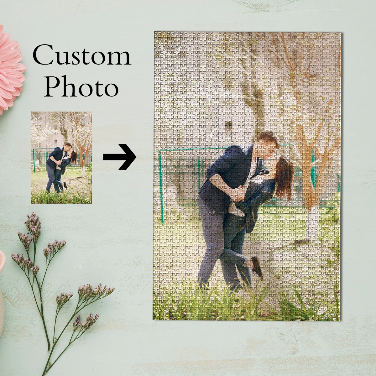 35/150/300/500/1000pcs Customizable Photo Custom DIY Personalised Photo Portrait Puzzles For Children Toy Gifts for Commemorat