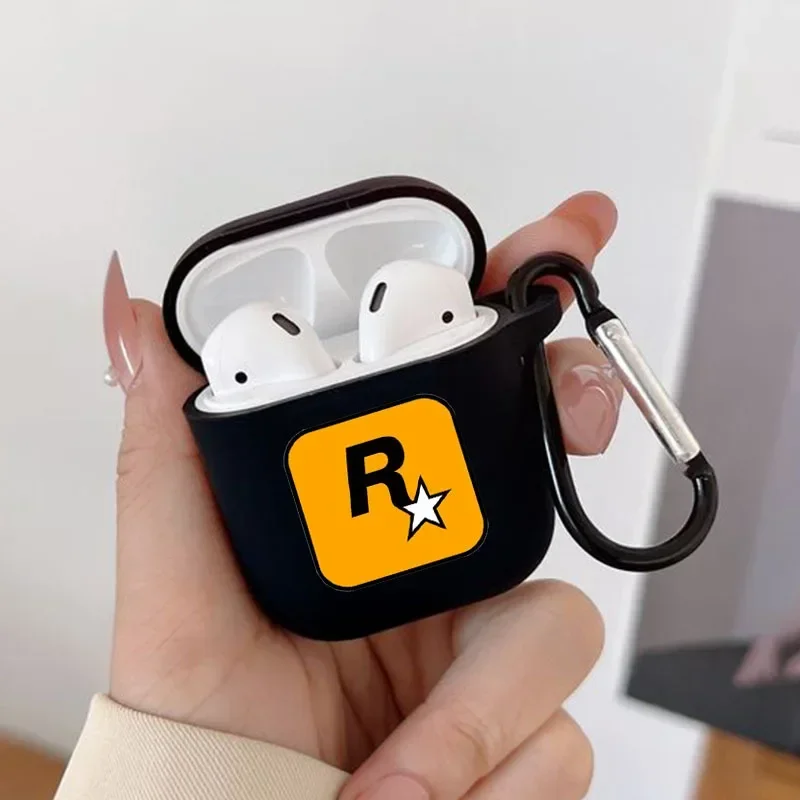 Rock Star Game Airpods Pro 2nd Generation Case Wireless Earphone Cover for Apple AirPods 2 3 Gift for Game Player