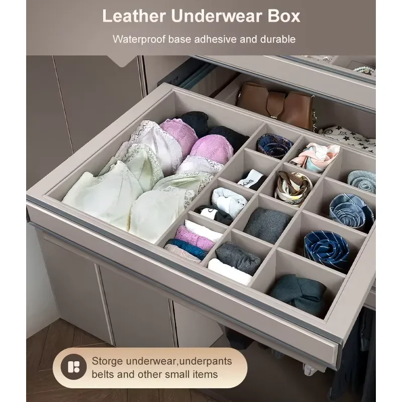 for HNOSS Bedroom Wardrobe Accessories Jewelry Underwear Tray Drawer Pull Out Sliding Storage Box Basket Organizer