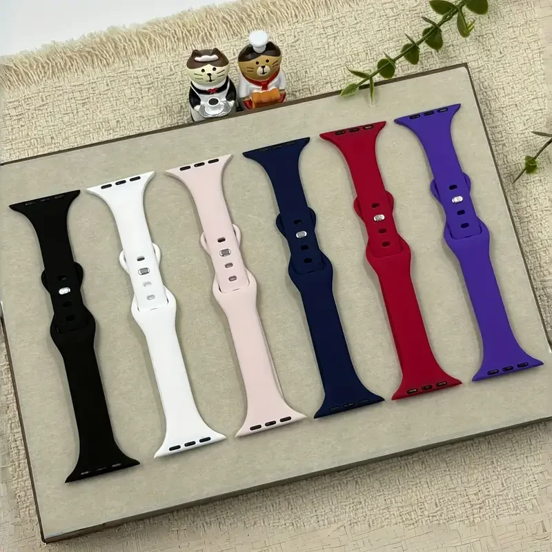 애플 워치 시리즈 11-10-9-8-7-6-5-SE 45mm 44mm 40 41mm 42-46mm 스포츠 팔찌 슬림 실리콘 스트랩 iwatch ultra3-2 49mm용 밴드