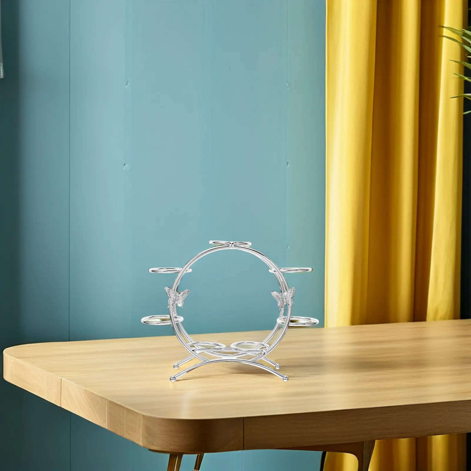 Sturdy Metal Crystal Sphere Stand Contemporary Decorative Display Holder for Celestial Globes Decorative Balls Home Office Room