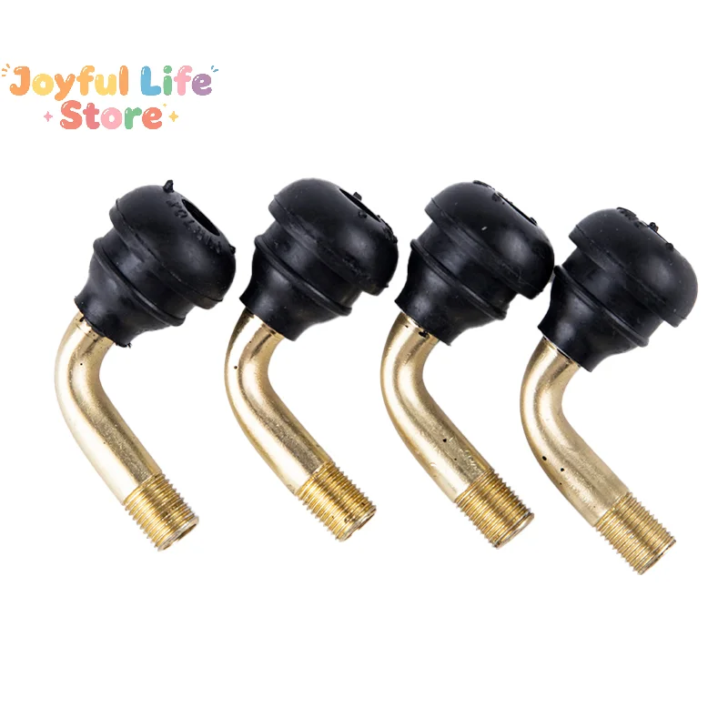 Hot Sale 4Pcs Rubber Angle Valve For Tubeless Tires Nipple For Tubeless Disc Wheel Nipple