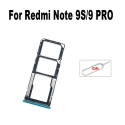 New For Xiaomi Redmi Note 9 PRO 9S Sim Card Tray Slot Holder Socket Adapter Connector Repair Parts Replacement