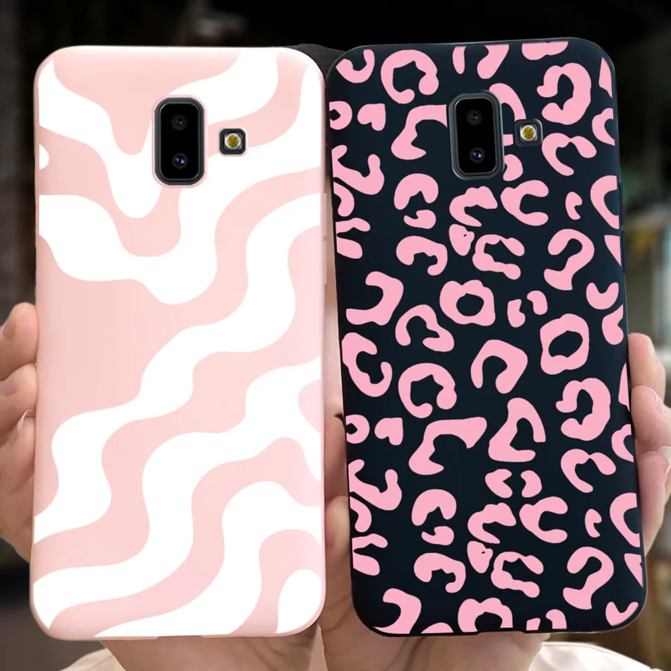 غطاء خلفي من السيليكون الناعم لهاتف سامسونج جالاكسي j6 plus 2018 ، j6 + ، j6 + ، j6plus ، j610f ، j600g ، لون الحلوى