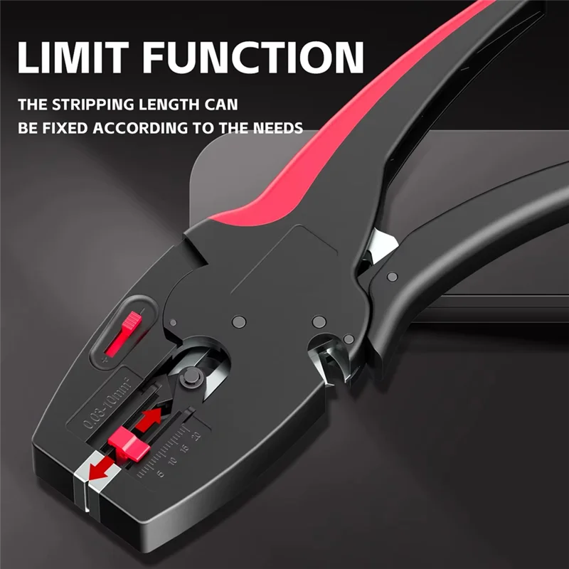 ABKO-Electric Crimper Stripping Pliers 0.03-10Mm Wire Stripper Self-Adjusting Hand Tools Multifunctional Electrical Repair