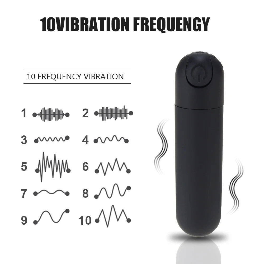 Mini 10 Modes Quiet Waterproof Bullet Tool Powerful Mini G-Spot Massager for Women Pleasure Bullet Portable Sex Toy image 2