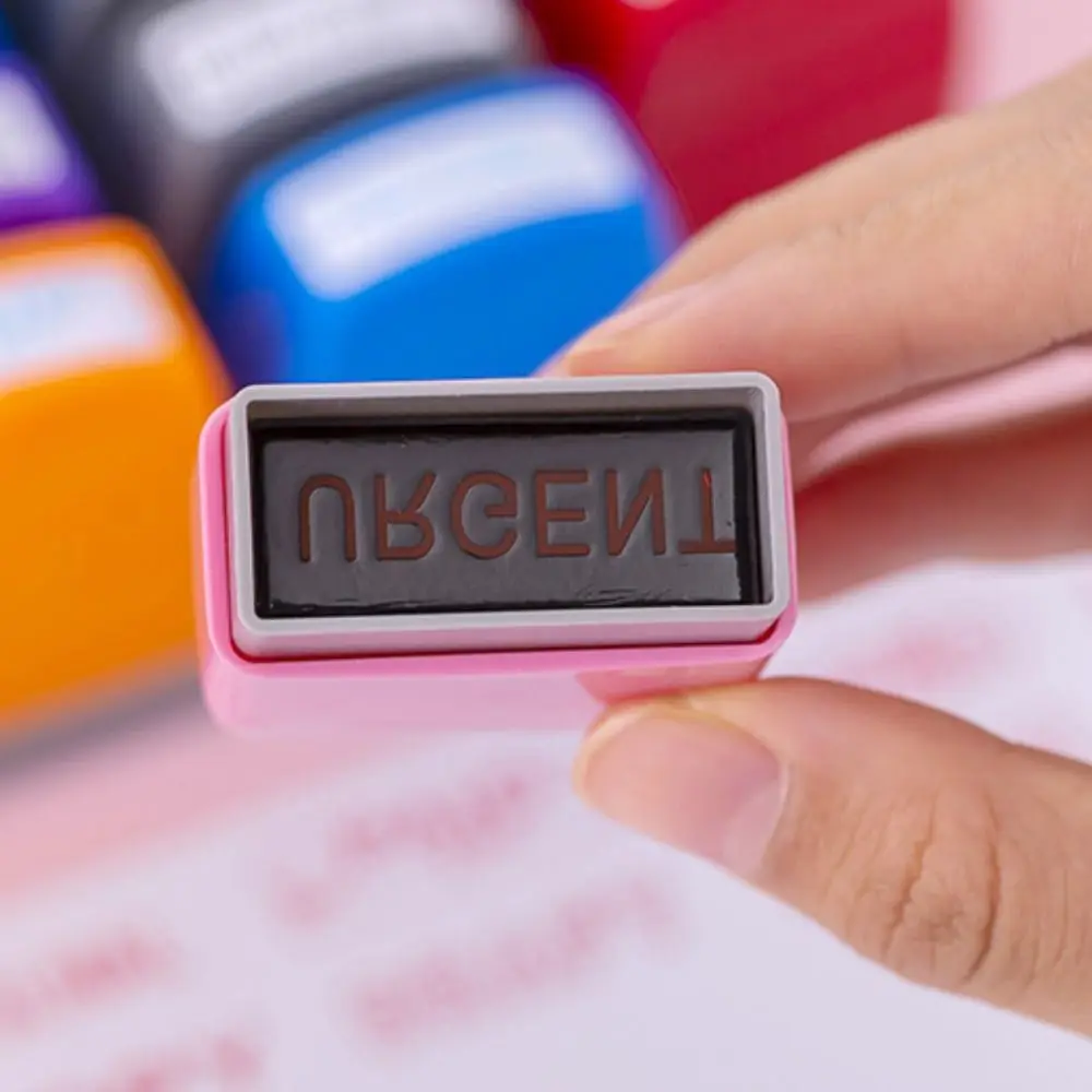 

8pcs/set Homework Correction Teacher Encouraging Stamp Time Saving Commentary Positive Reviews Grading Stamp Self Inking