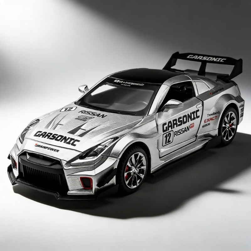 

Boxed 1:32 alloy model GTR-Rewaelto-AE86 sports car ornament Return sound and light boy toy interior ornament collectible