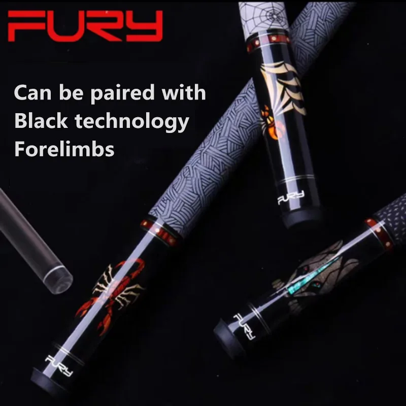 

FURY Limited Edition PS-5 Billiards Club Big Head American Nine Ball Chinese Black Eight Billiards cue can be paired with dual