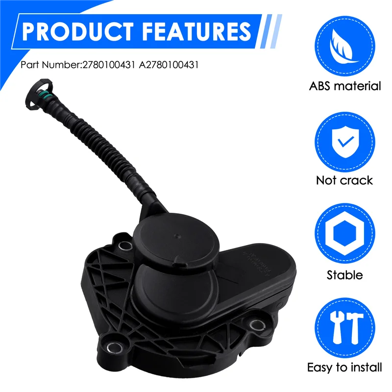 

AASS-A2780100431 Engine Cylinder Head Oil Water Separator Cover For Mercedes Benz M278 Engine 2780100431